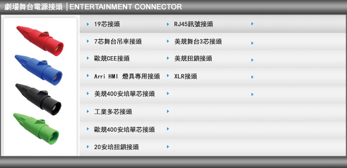 劇場舞台電源接頭